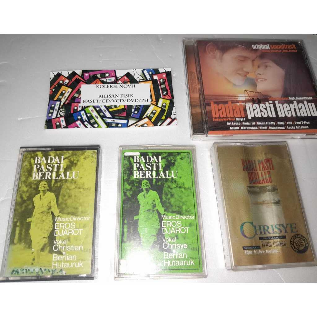 Paket Kaset dan CD OST Badai Pasti Berlalu