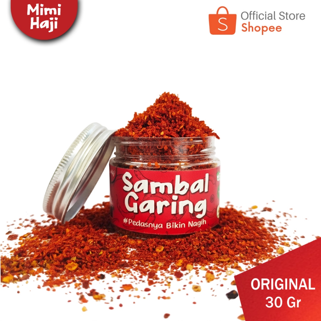SAMBAL GARING SAMBAL KERING KHAS INDRAMAYU SAMBAL MIMI HAJI 30 GRAM