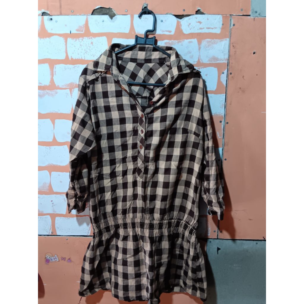 prelove atasan tunik karet pinggang