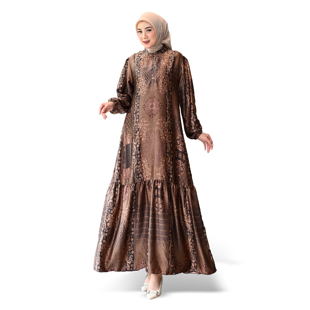 Gamis Silk Premium Terbaru/Gamis Lebaran Silk Terbaru kekinian