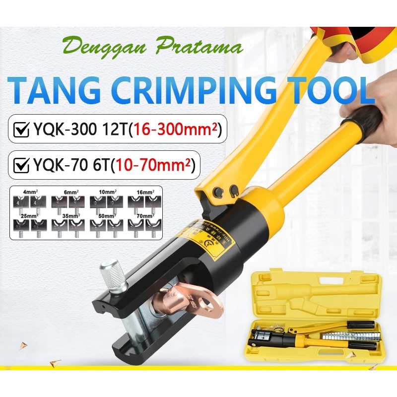 Tang Skun Kabel Tang Lurus 70mm YQK-70 Crimping Hidrolik Manual Tool Tang Scoen Kabel