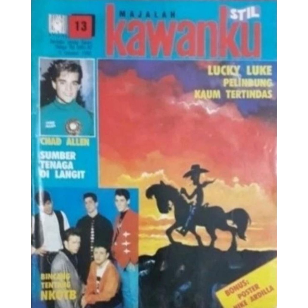 Majalah KAWANKU Tahun 1990 Bonus Poster NIKE ARDILLA