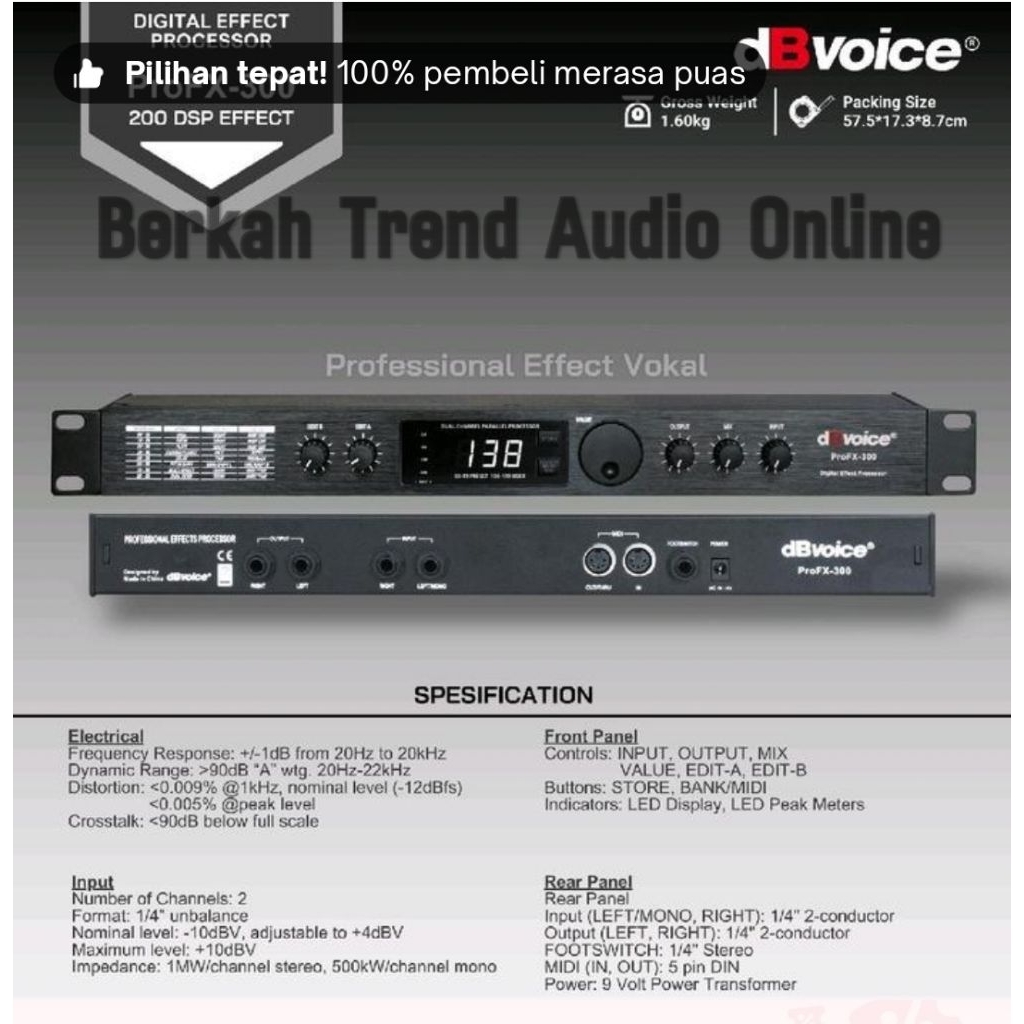 Effect Vokal dB Voice PRO FX 300 Original