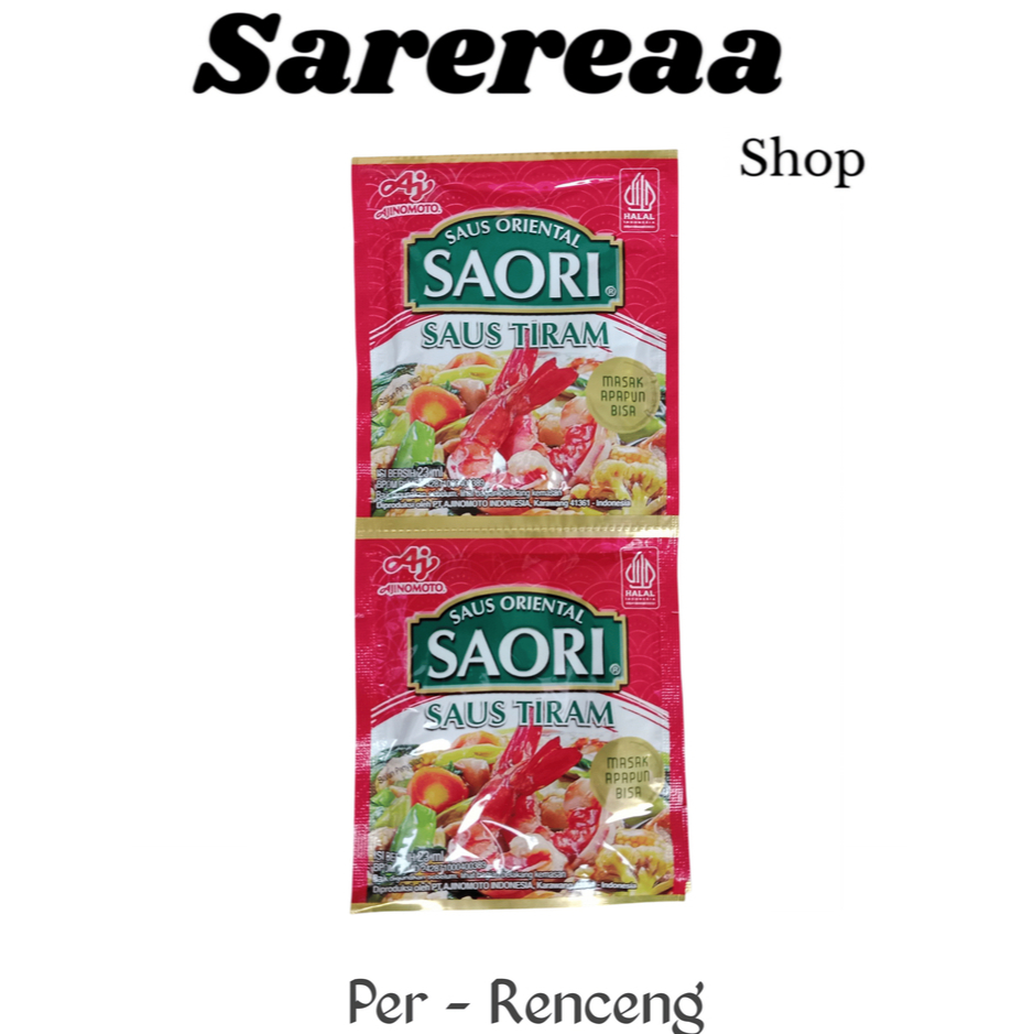 Saori Saus Tiram 23ml – 1 Renceng (Isi 10 Sachet) – Saori Saus Tiram Mini