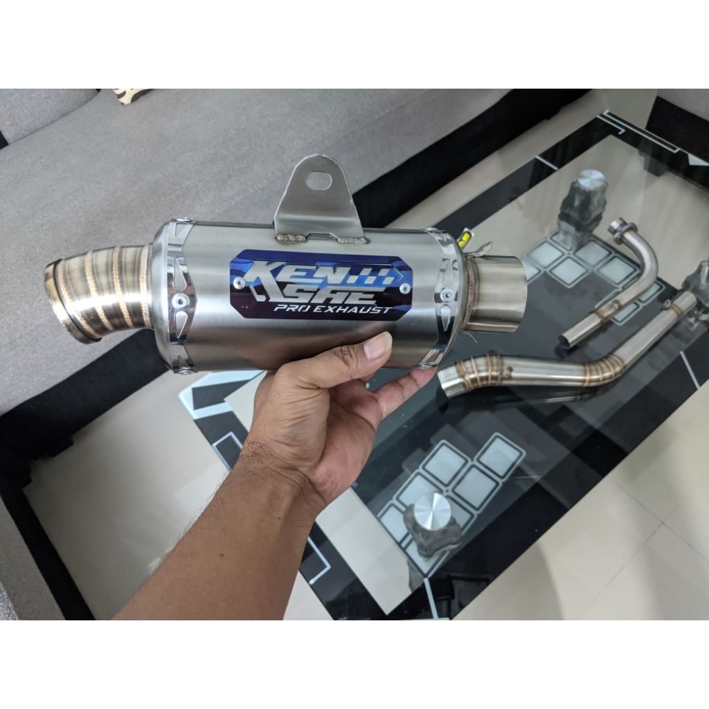 knalpot racing Jupiter z kolong underbone slencer oval kensae pro exhaust