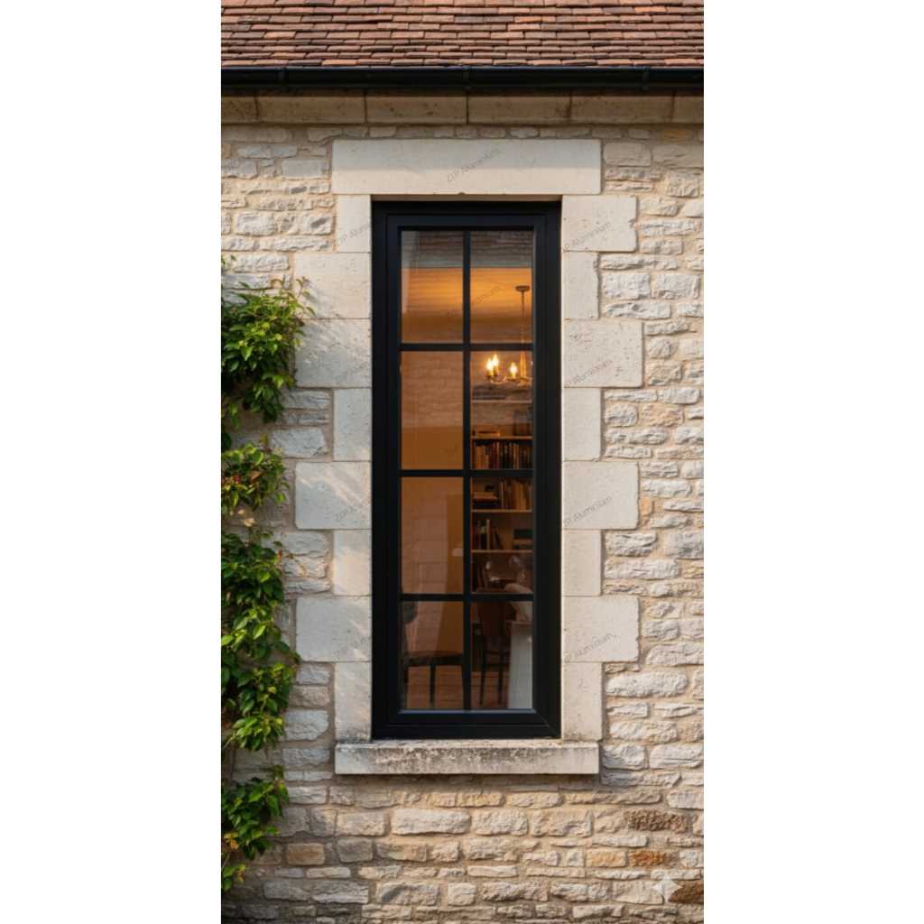 Jendela Kusen aluminium casement ornamen