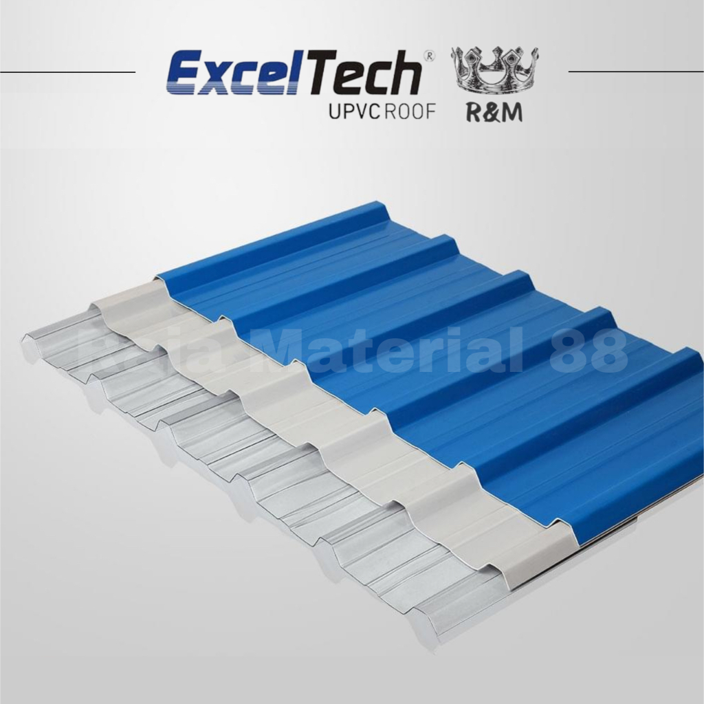 Atap Transparan Polycarbonate 0,8 mm | Atap PC Exceltech | Anti Bocor Sekelas Atap Alderon