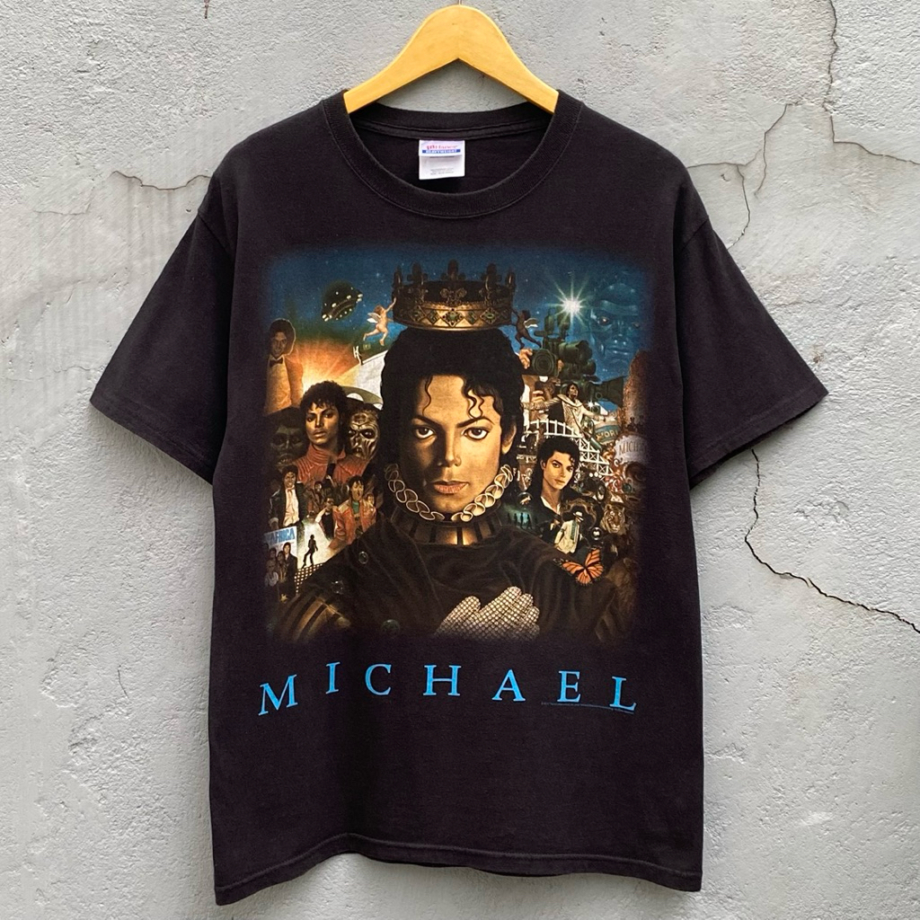 Kaos band vintage michael jackson hanes heavyweight bukan uniqlo jh2