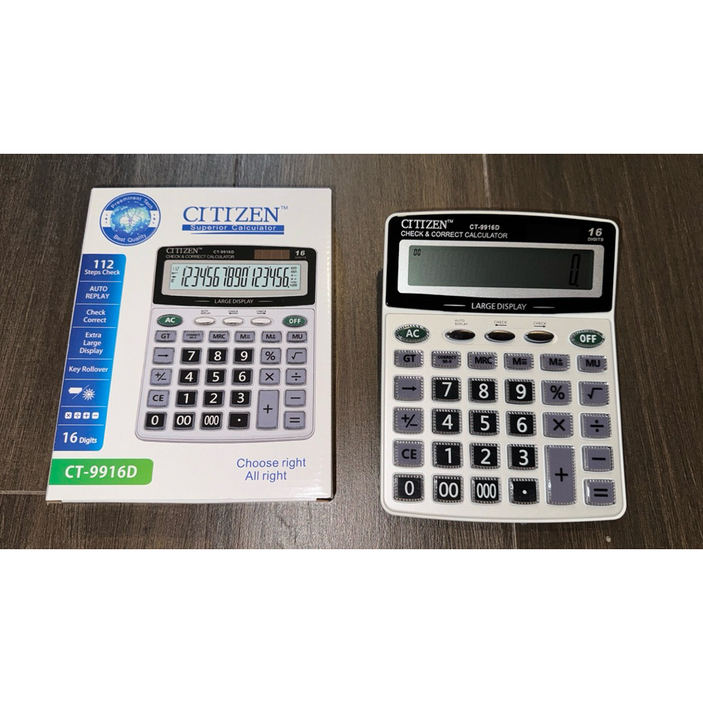 KALKULATOR CITIZEN CT 9916D / 16 DIGIT