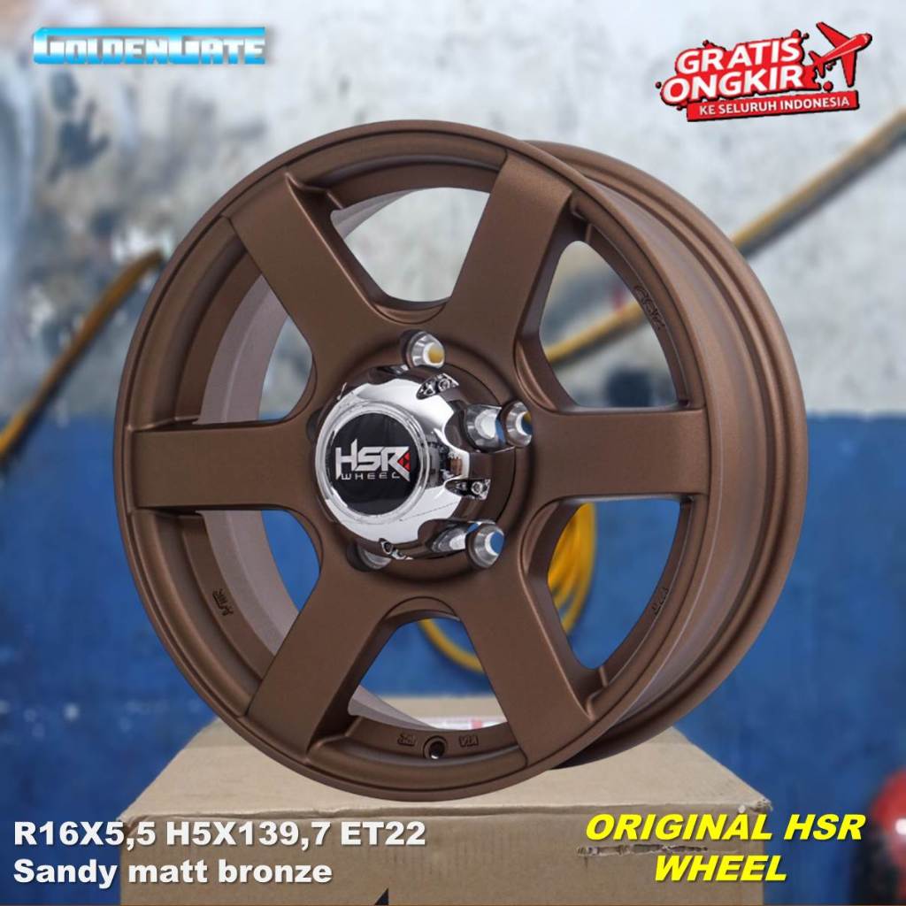 Velg jimny taft eskudo ring 16 pcd 5x139,7 hsr rondo lebar 5,5 sandy bronze