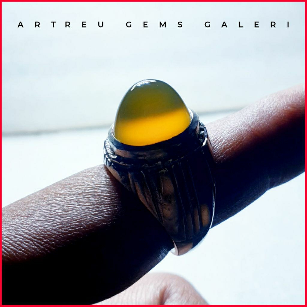 Batu Anggur Lawas Way Kanan | COD Bisa | Cincin Batu Akik Ring 5 - 10