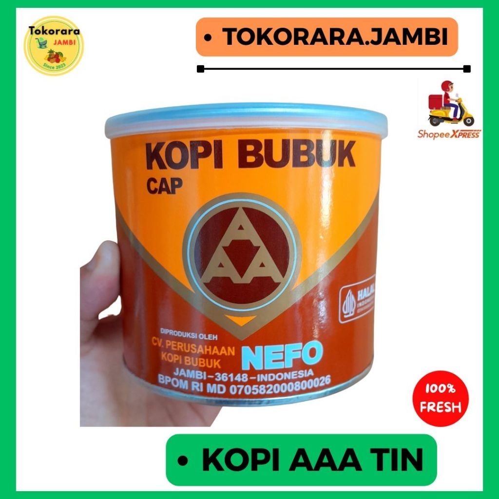 Kopi Bubuk Nefo AAA kemasan Tin-tokorara.jambi