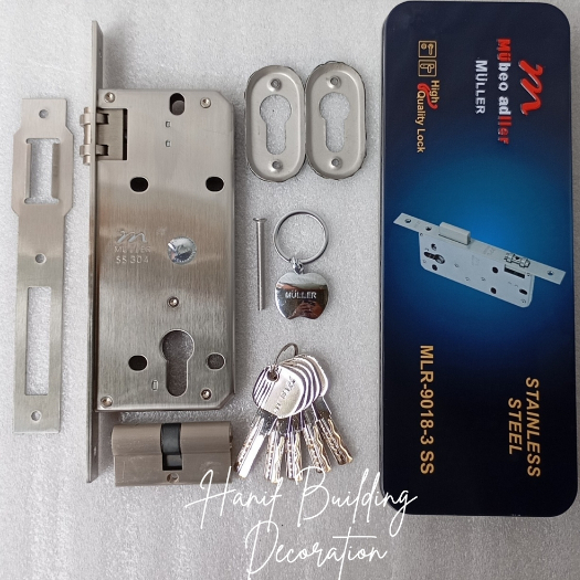 Body Pelor Kunci Pintu Merk Muller Tipe MLR-9018-3 SS MLR 9018