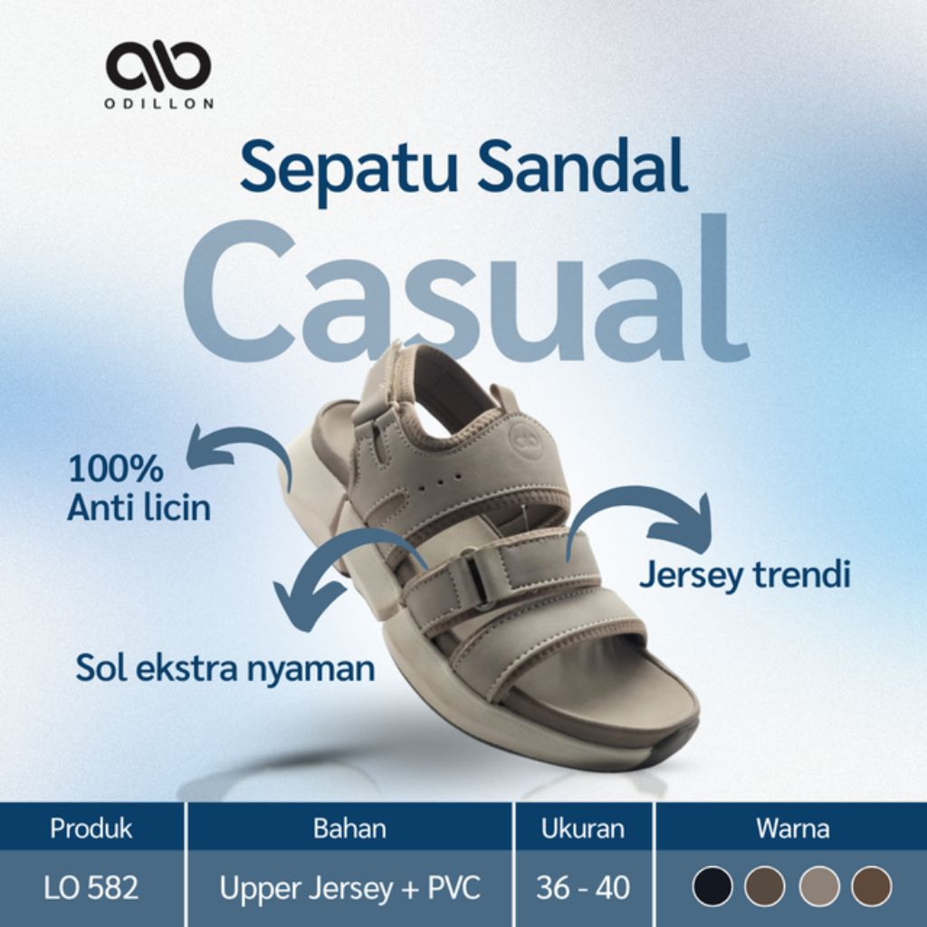 Odilon - Sepatu Sendal Casual Wanita