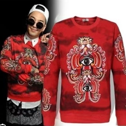 SWEATER CREWNECK SWEATSHIRT BIG LOGO EYE KENZO [ BIGBANG SWEATSHIRT] SECOND