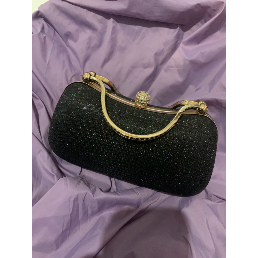 clutch / tas kondangan blink warna hitam new