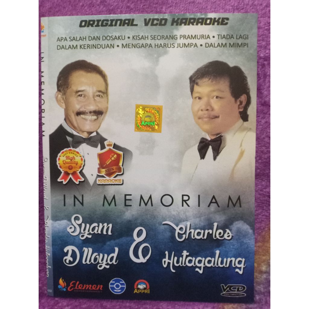 VCD IN MEMORIAM SYAM D LLOYD & CHARLES HUTAGALUNG