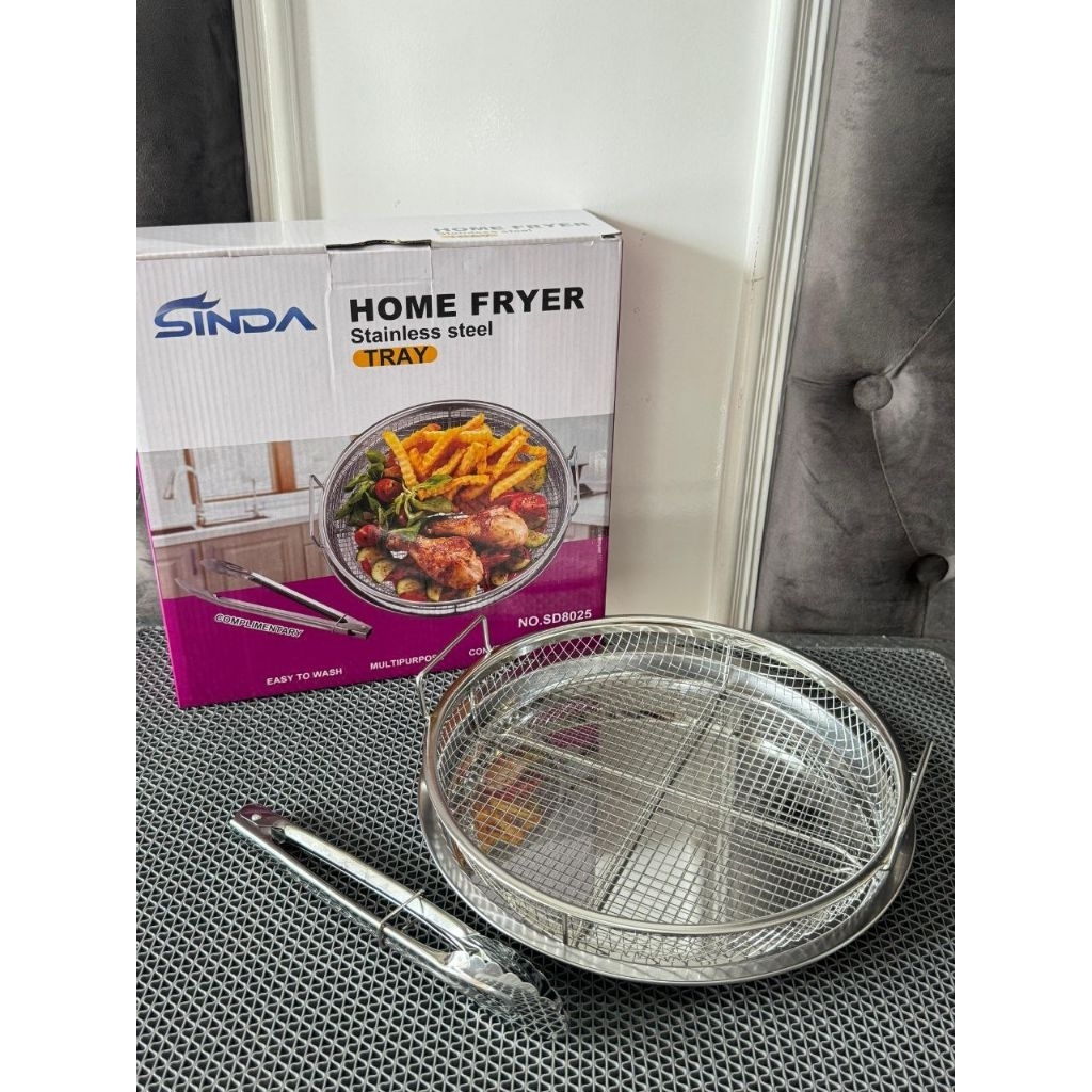 SARINGAN NAMPAN BULAT TIRISAN GORENG BULAT PENIRIS MINYAK GORENGAN KERANJANG MINYAK PENGGORENGAN NAM