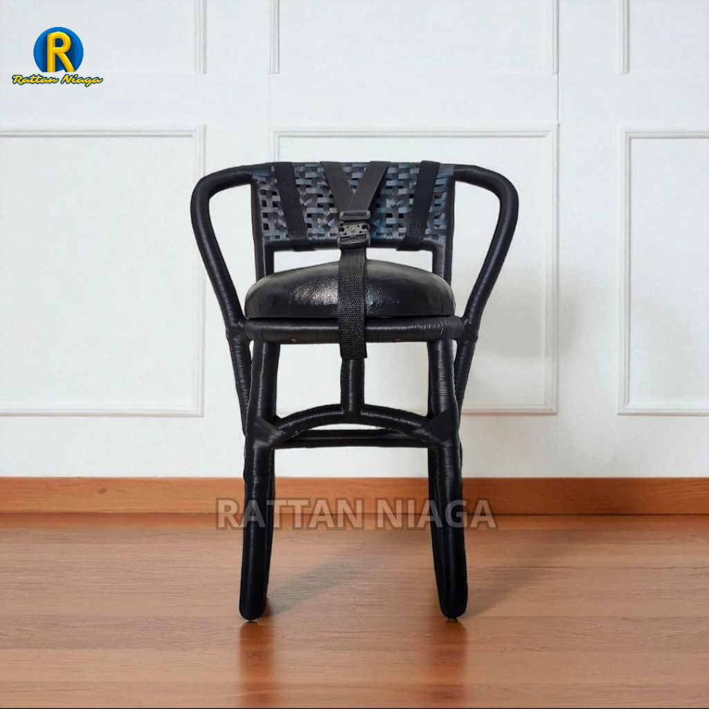 Kursi rotan boncengan anak MOTOR BEBEK/GIGIAN full anyaman jok kulit dilengkapi sabuk pengaman