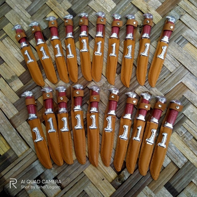 Grosir 1 Lusin  Pisau Belati Pramuka Outdoor Multifungsi – Pisau Serbaguna untuk Camping, Hiking, & 