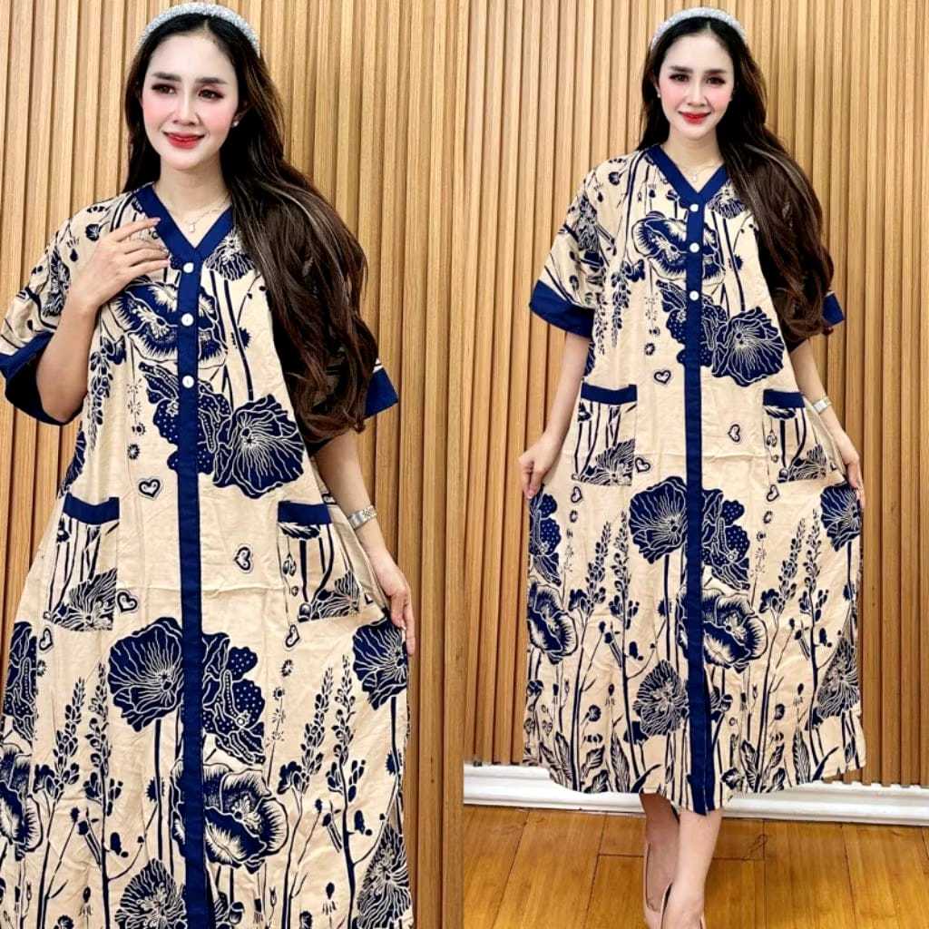 DASTERDRESS JUMBO ZAMELA KAIN RAYON SANTUNG PREMIUM TEBAL ADEM BUSUI BUMIL