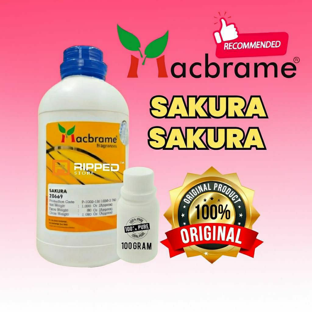 100ml Bibit Parfum Murni Laundry Sakura Original Macbrame