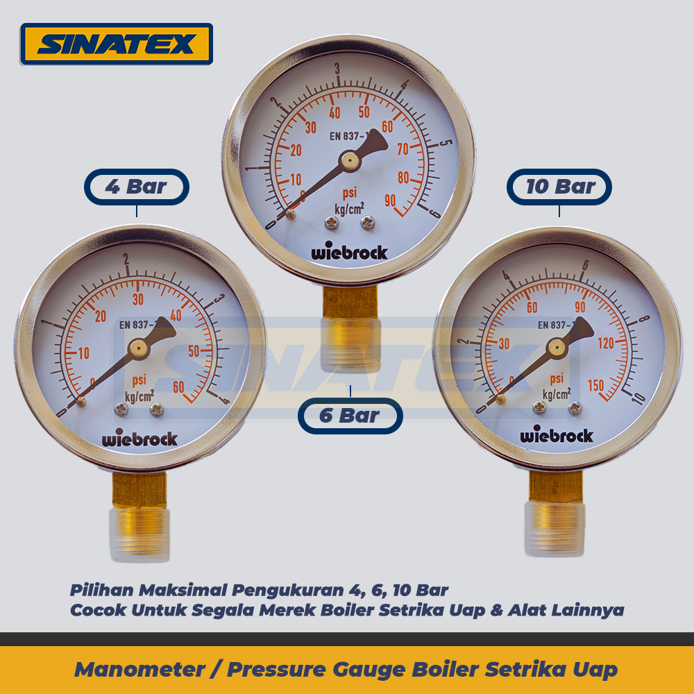 Pressure Gauge Wiebrock Manometer Boiler Setrika Uap Sinatex Nagamoto Maomoto Mistermoto Saber Dll