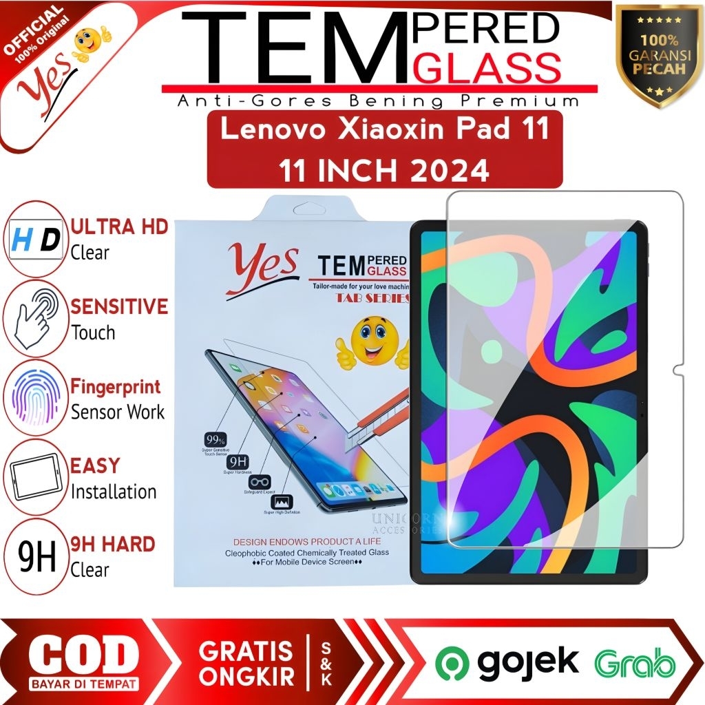 Lenovo Xiaoxin Pad 11 | Xiaoxin Pad 11 | 11 inch 2024 Tempered Glass Anti Gores Kaca Bening Premium