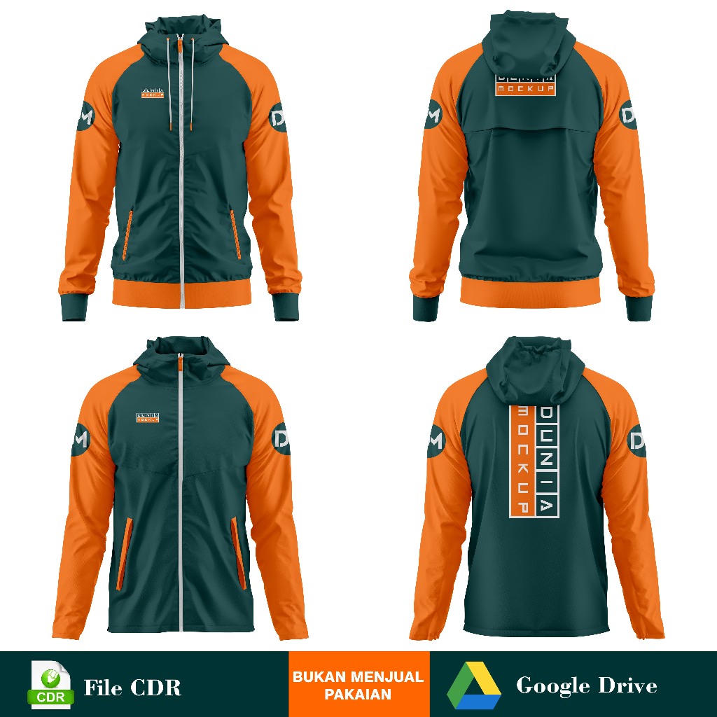 Mockup Jaket Parasut - CDR