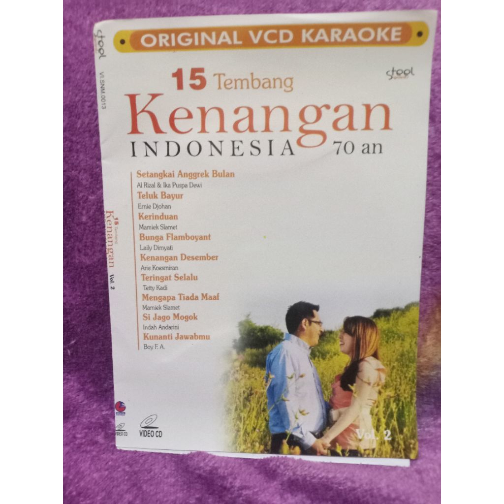 VCD 15 TEMBANG KENANGAN INDONESIA 70 AN VOL 2