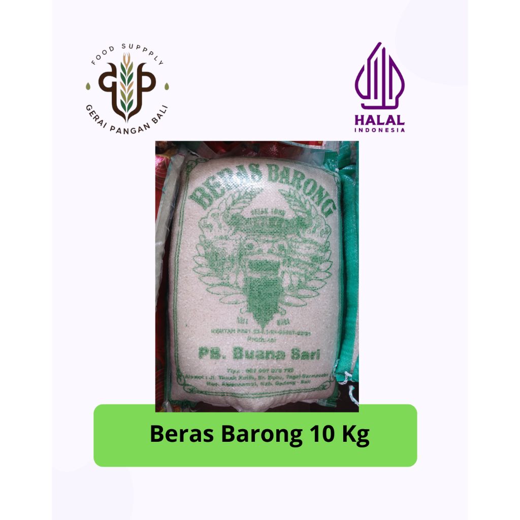 Beras Barong 10 Kg - Beras Dari Bali