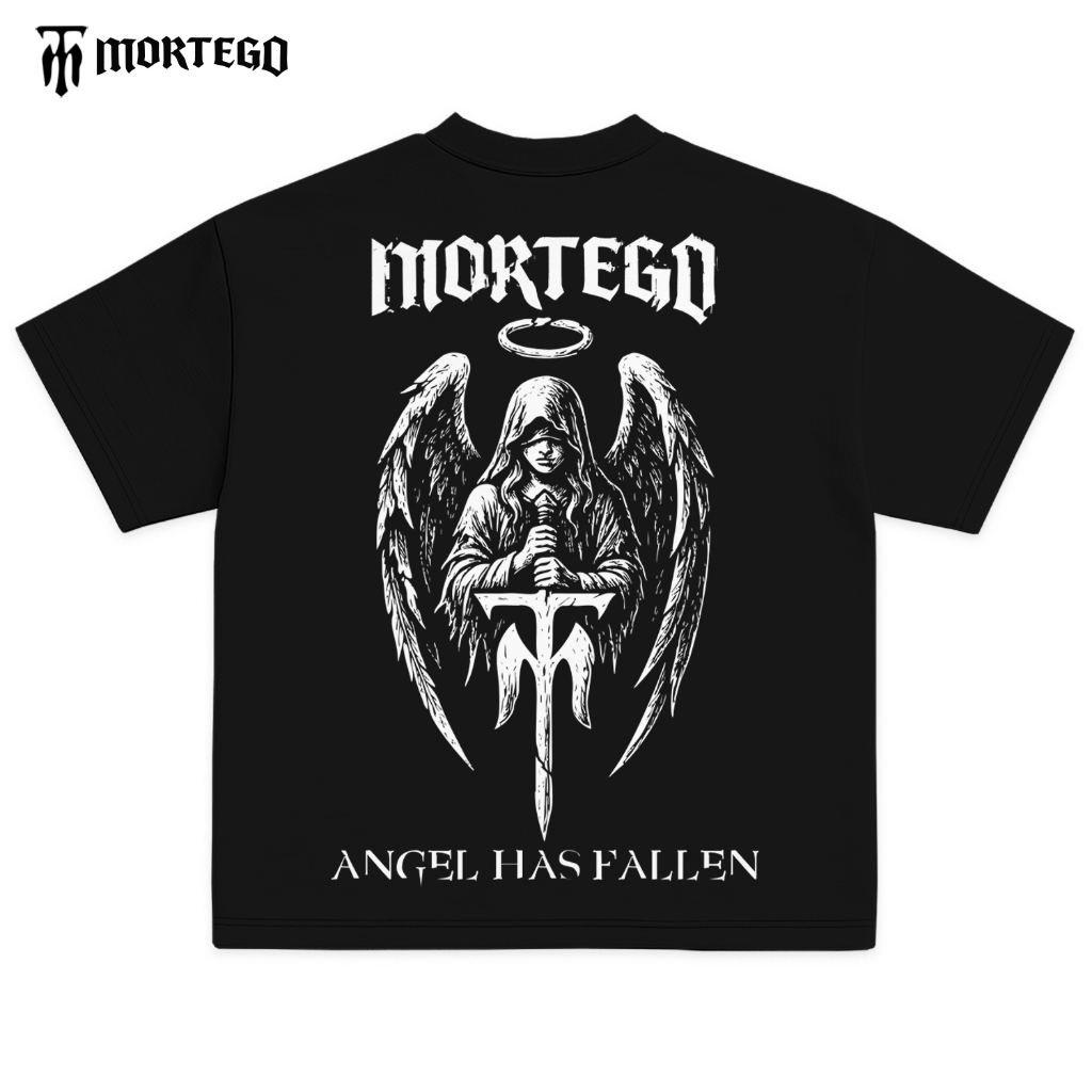 Mortegoclub Tshirt Kaos ANGEL HAS FALLEN Ukuran (S-3XL)