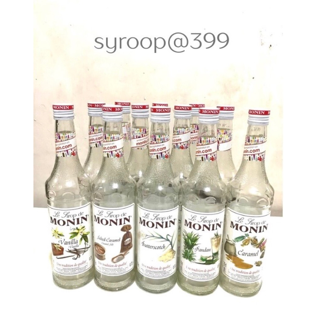 Botol kaca Bekas Sirup Monin