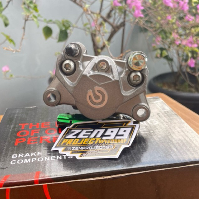 kaliper 2p / 2piston Brembo Grey variasi model big logo universal copy ori thailand tanpa breket
