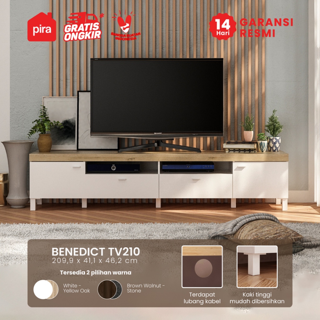Pira Bavarian - Benedict TV210 Meja TV/Rak TV