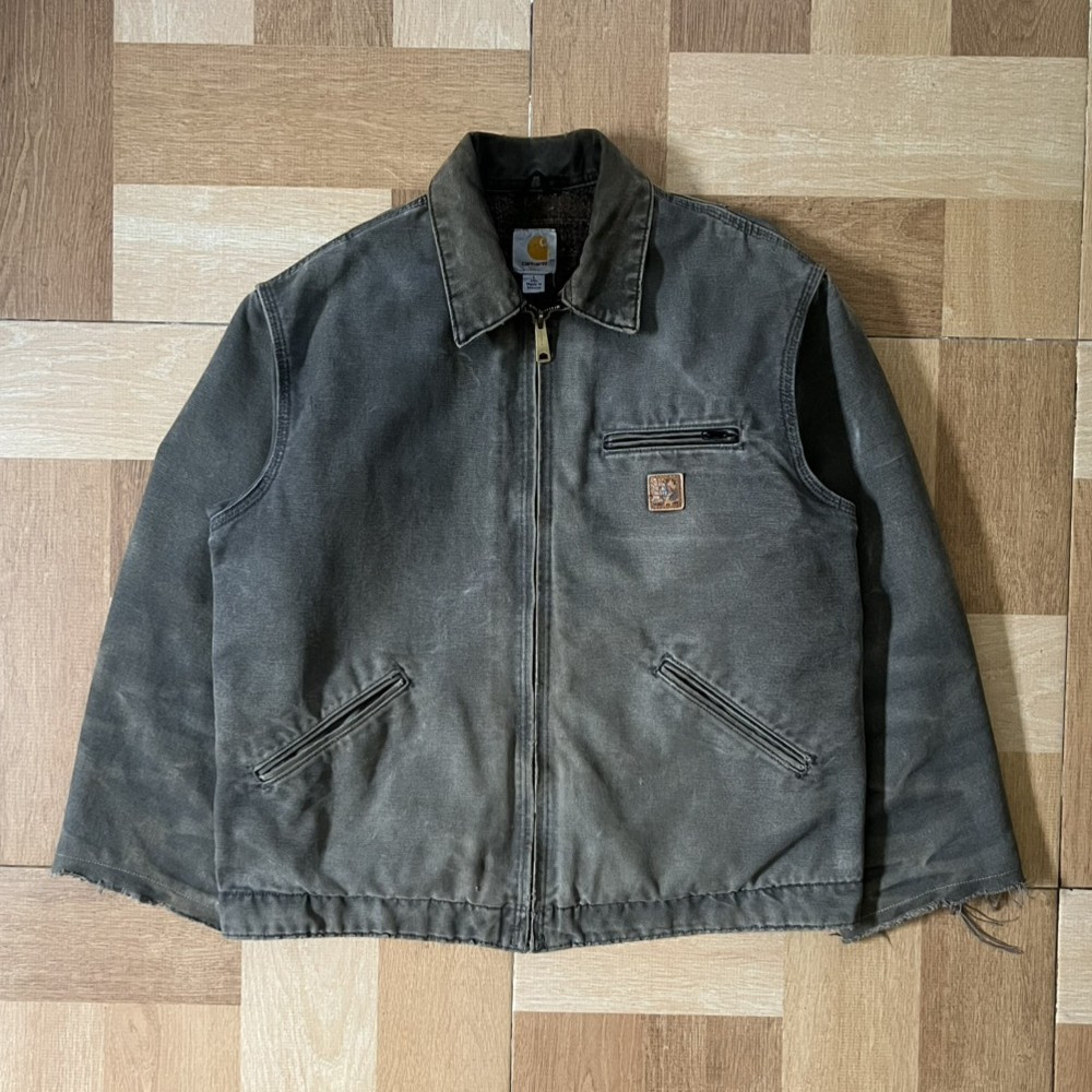 CARHARTT DETROIT WORK JACKET J97 GVL SIZE L