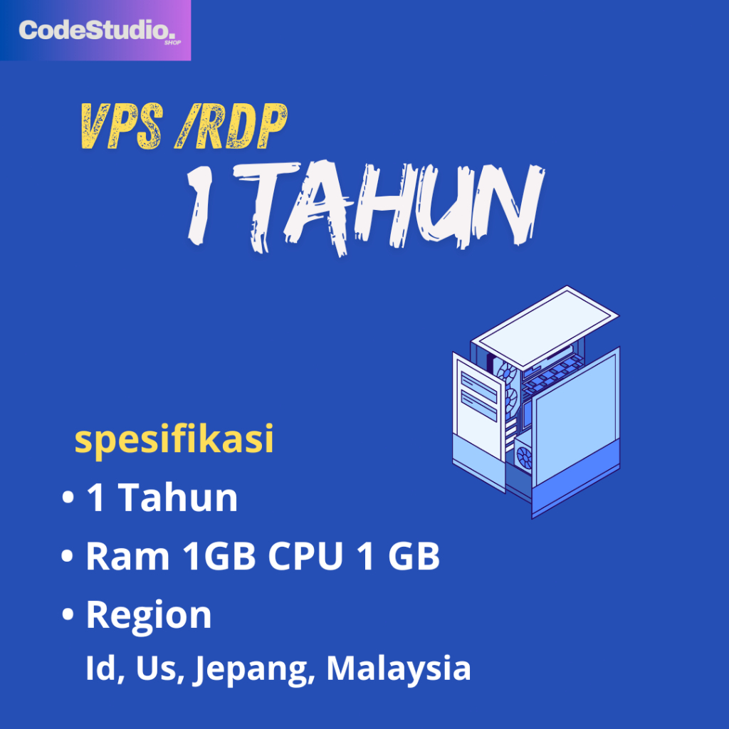 VPS 1 TAHUN FULL AKSES (UBUNTU, DESBIAN, DLL)