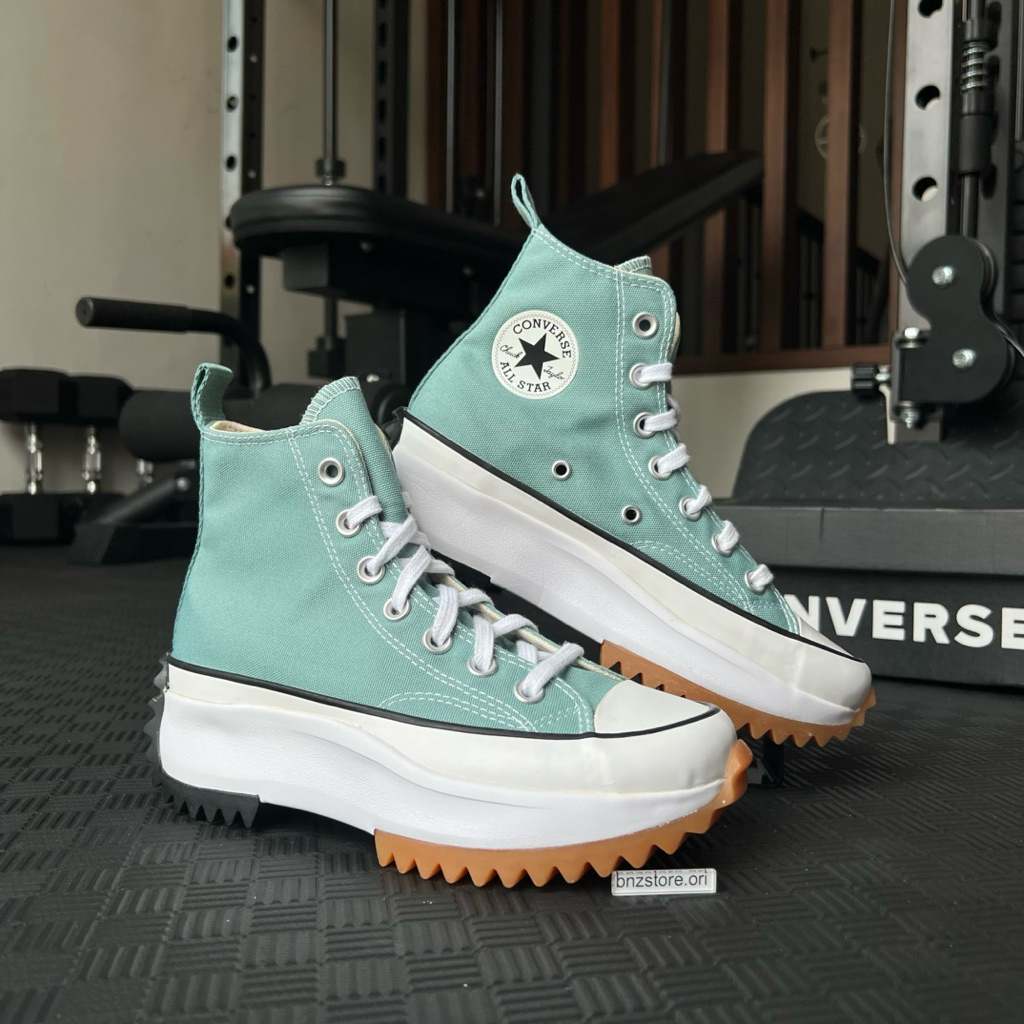 Converse Hike run star high platform seasonal color jade unity black white