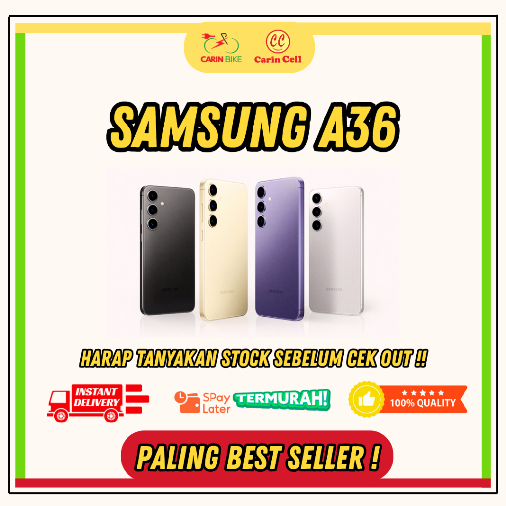 SAMSUNG A36 5G RAM 8/256GB + ADAPTER 25W ORI