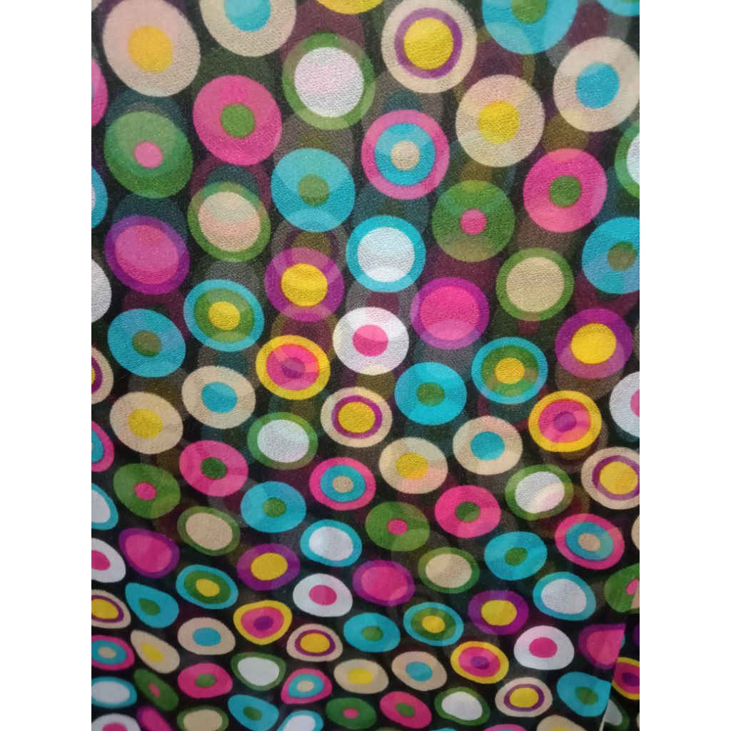 Kain Tile Polkadot/Harga 0.5M/Kain Tile Polkadot Meteran/Bahan Tile Polkadot /Bahan Tile Meteran//