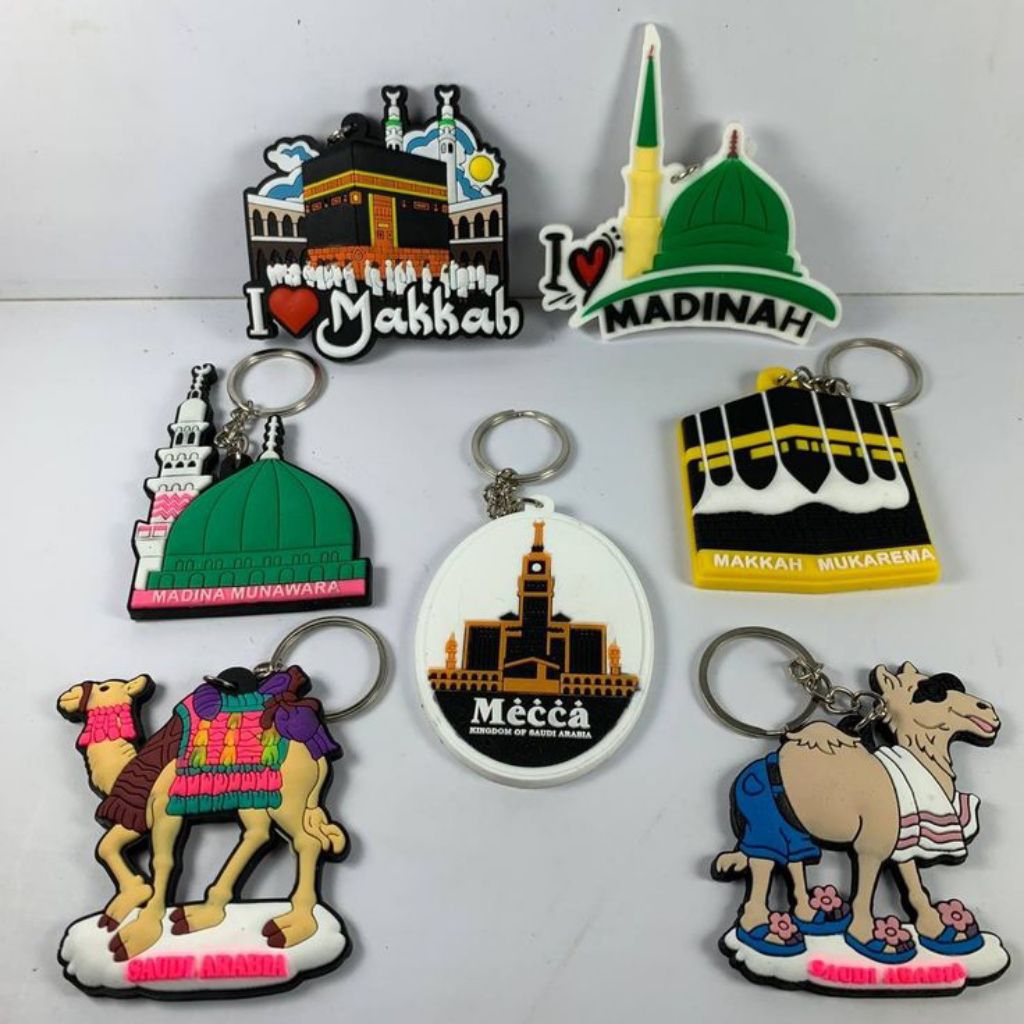Gantungan Kunci Karet Ka'bah / Gantungan Kunci Karet Unta