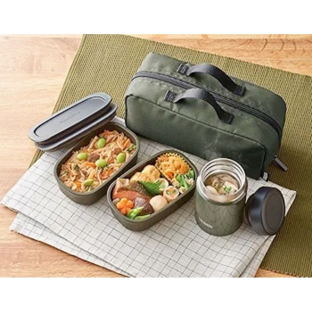 Thermos JEA-801 KKI Vacuum Insulated Soup Lunch Set, 800 ml, Khaki