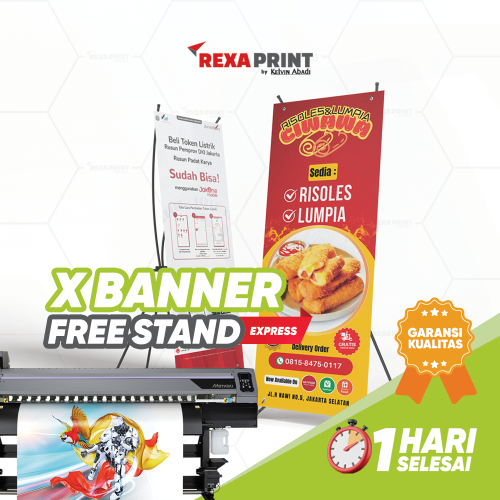 X-BANNER FLEXI/ALBATROS FREE LAMINATING FREE DESIGN