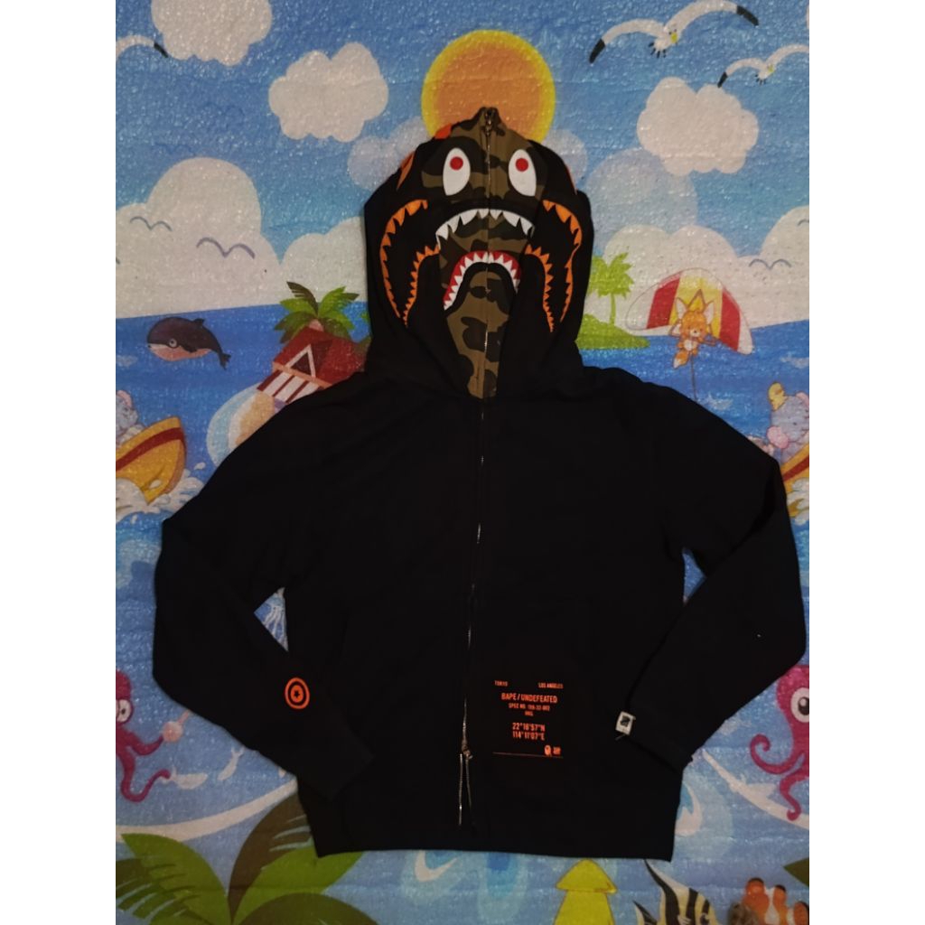 Bape Shark x Undefeated Double Hoodie
