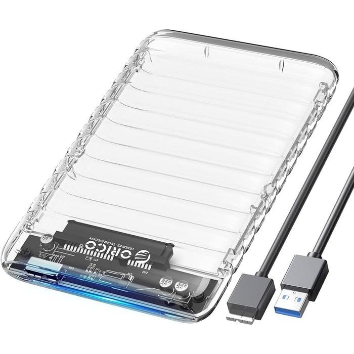 ORICO Case External Portable 2139U3-V1 Enclosure Transparent Harddisk & SSD 2.5" USB 3.0