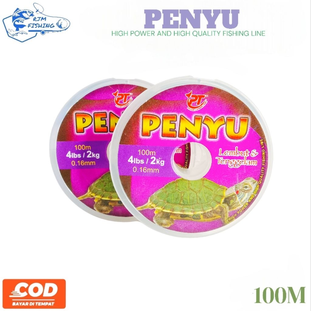 RF00205 Senar Pancing Penyu Original Warna Merah Lembut&Tenggelam 0.16mm, 4lbs/2kg,100m