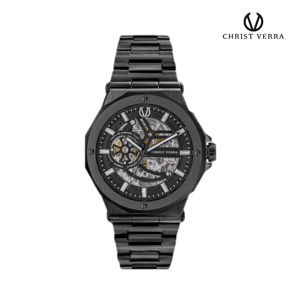 Jam Tangan Pria CHRIST VERRA CV 120145G-16 BLK Automatic
