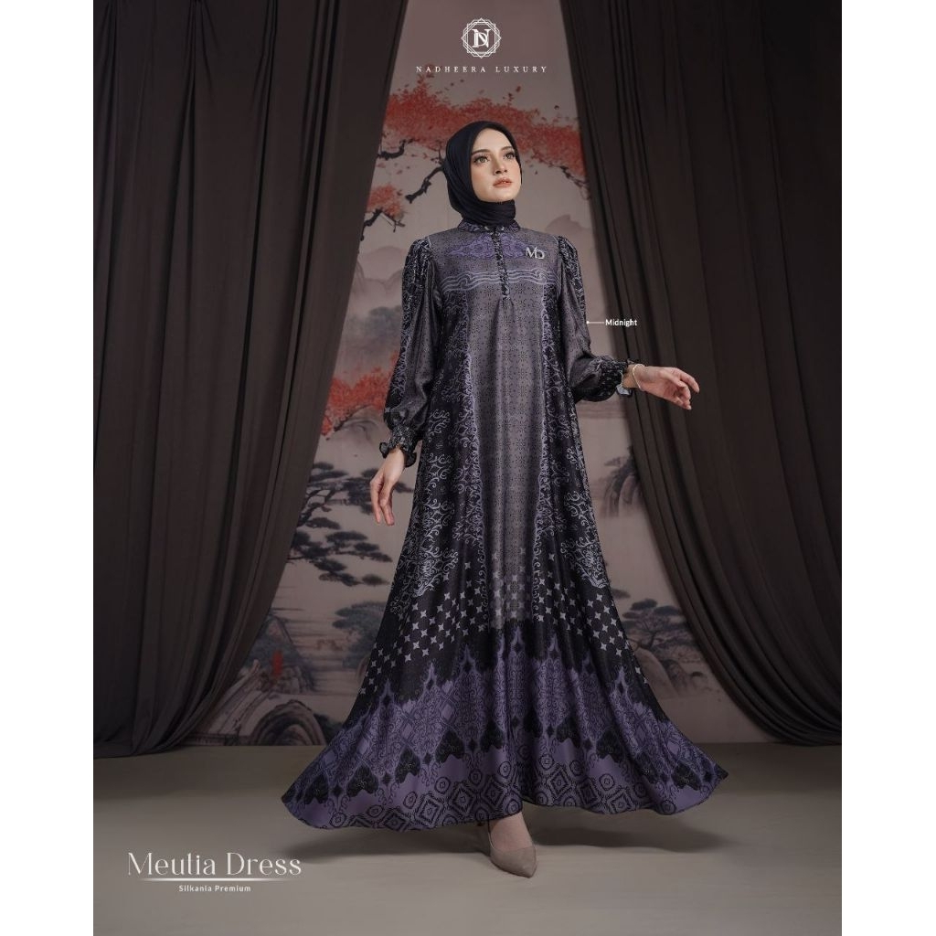 MEUTIA DRESS BY NADHEERA LUXURY √ Gamis motif √ Gamis nadheera √ Gamis premium