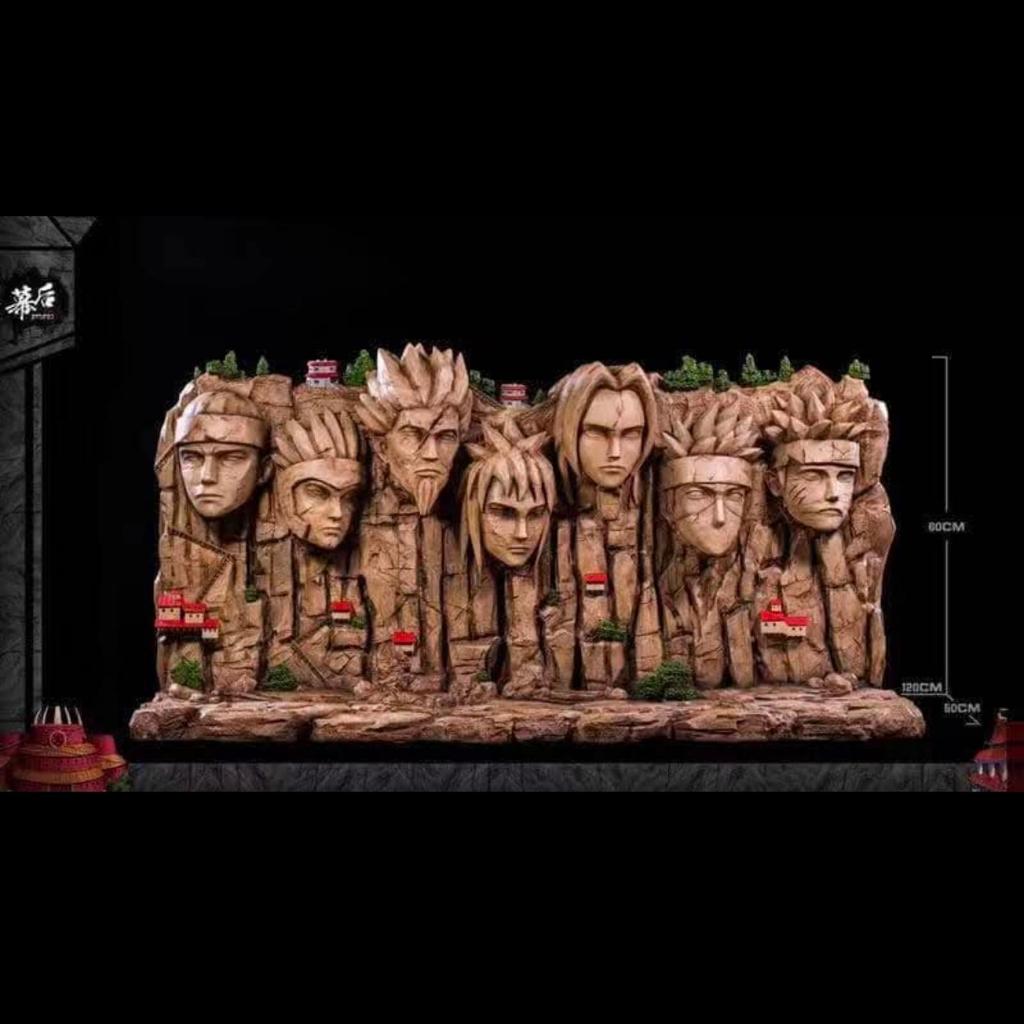 MH Studio Hokage Mountain Background Resin Statue Original Figure Konoha Village Rock Statue