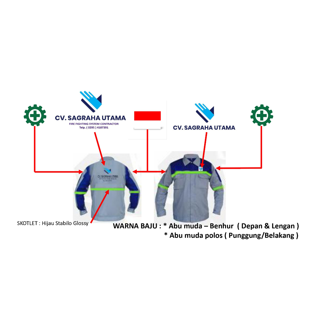 WEARPACK SAFETY CUSTOM BORDIR